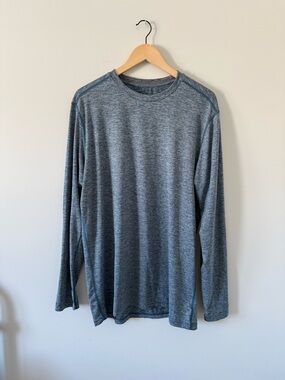 Champion Long Sleeve Crewneck Shirt - Heather Blue